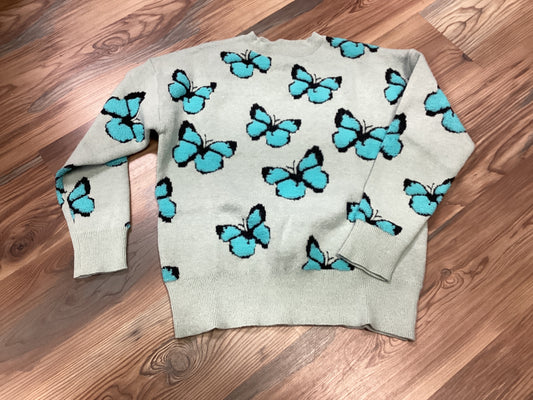 Blue Butterfly Sweater