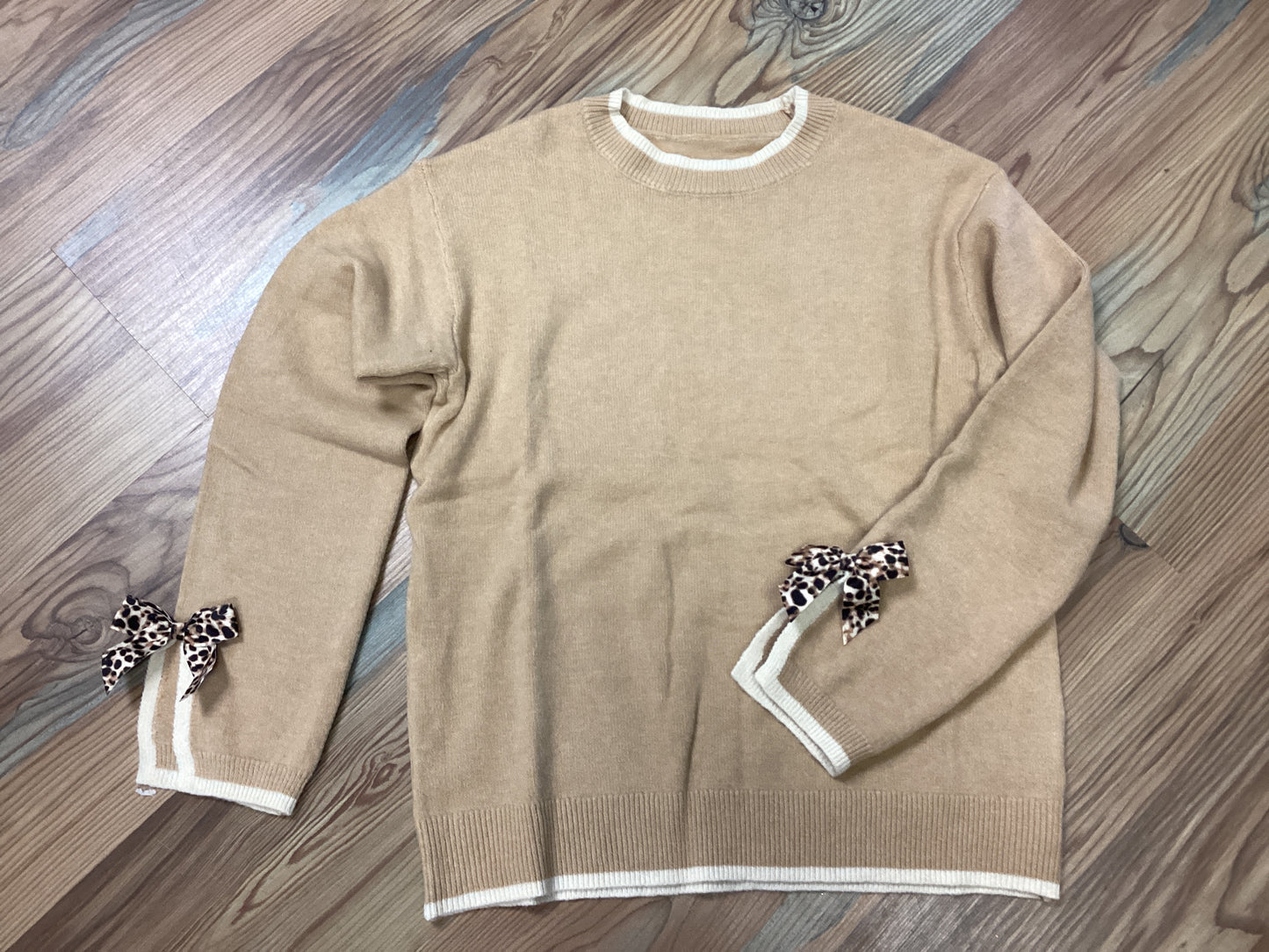 Leopard Bow Sweater