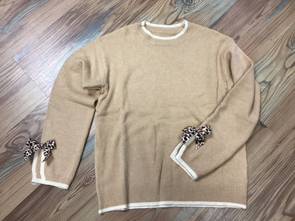 Leopard Bow Sweater