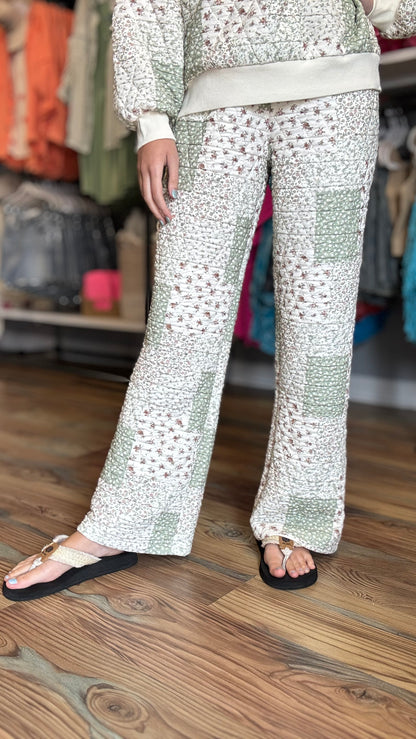 Olive Multi Patch Pants