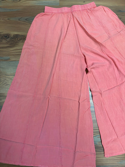 Peach Flowy Boho Pants