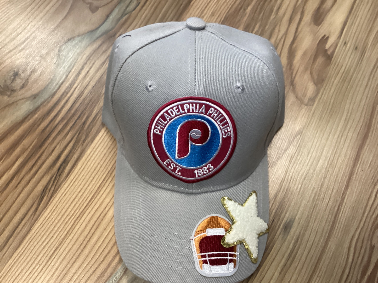 Grey Custom Baseball Team Cap