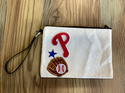 Baseball Custom Zip Pouch