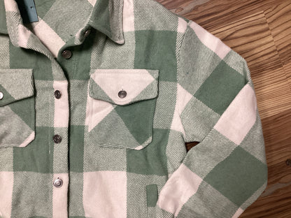 Mint White Flannel Jacket