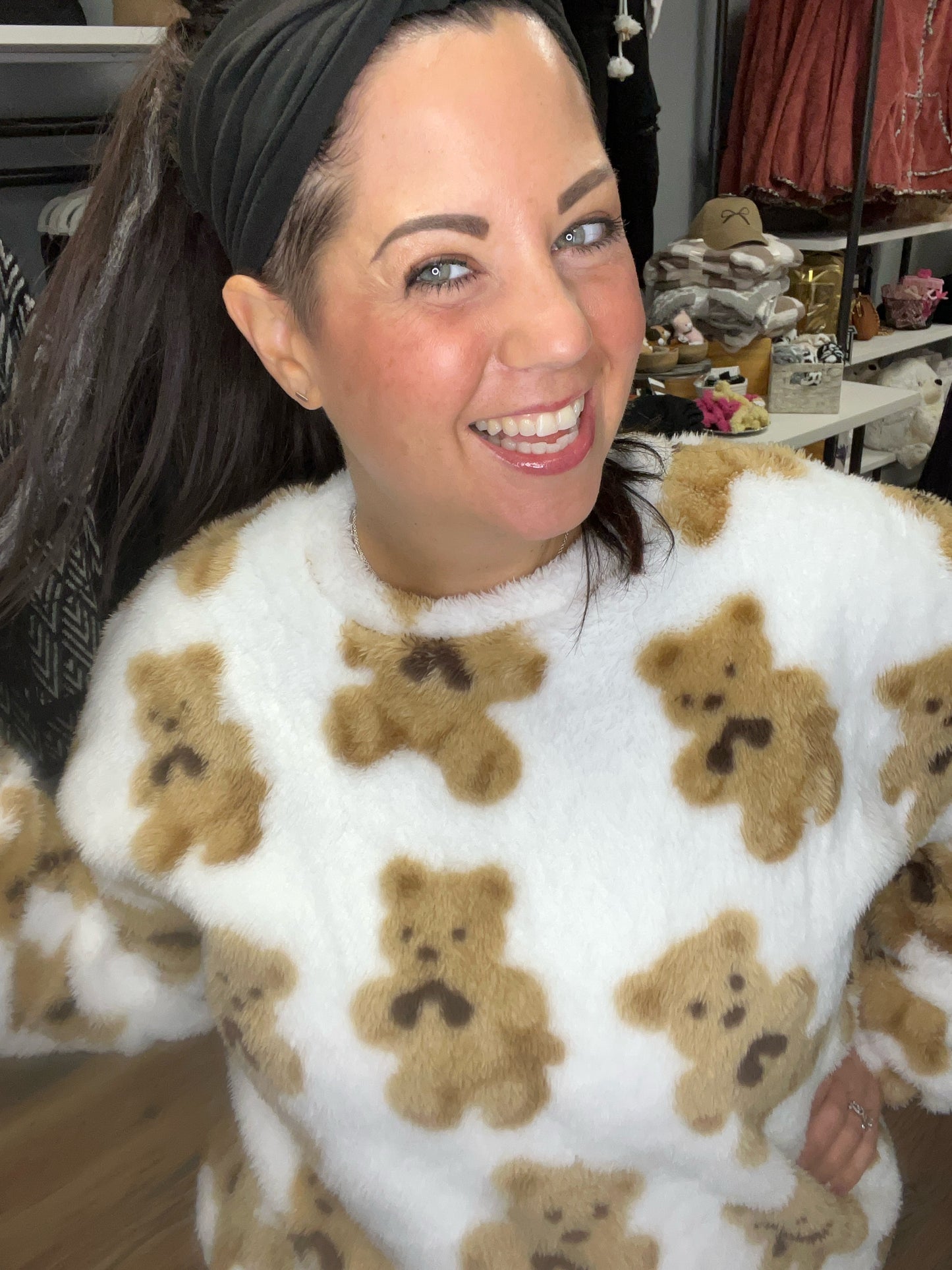 Fluffy Teddy Bear Pullover