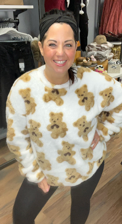 Fluffy Teddy Bear Pullover